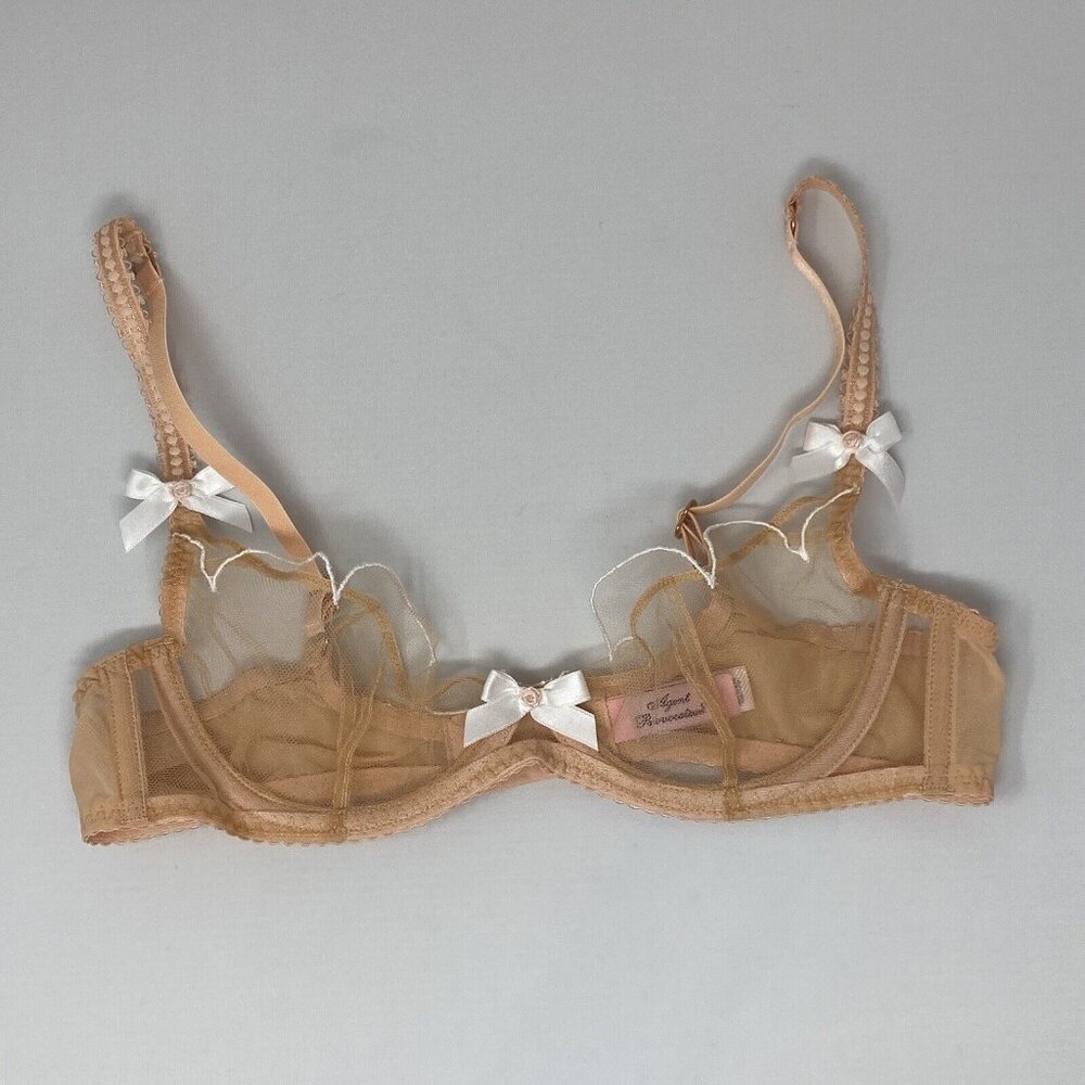 Agent Provocateur Lorna Nude White Demi Bra 34B New